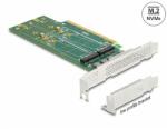 Delock PCI Express 4.0 x16 kártya - 4 x belső NVMe M. 2 Key M 110 mm - elágazás - alacsony profilú formatényező (90090)