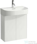 Laufen Sonar 57, 6 cm széles 2 ajtós alsószekrény H810342 mosdóhoz, Matt fehér H4054830341701 (H4054830341701)