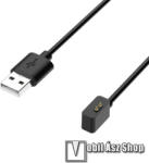  Okosóra mágneses USB töltő - 1m hosszú - FEKETE - Xiaomi Redmi Band Pro / Horloge 2 / Watch Lite 2 / Watch2 / Watch 2 Lite / Watch 3 / Watch 3 Active / Mi Band 7 Pro / Poco Watch