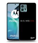 Picasee Husă neagră din silicon pentru Motorola Moto G72 - Do it. With love
