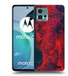 Picasee Husă transparentă din silicon pentru Motorola Moto G72 - Organic red