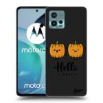 Picasee Husă neagră din silicon pentru Motorola Moto G72 - Hallo Fall