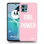 Picasee Husă neagră din silicon pentru Motorola Moto G72 - Girl power