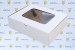 Szidibox Karton Süteményes kartondoboz ablakos, ételcsomagolás 35x45x12, 5cm (SZID-00371)
