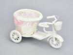  Műanyag tricikli kerek kosárral kicsi - rózsaszín (CCR7564RSZ)