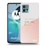 Picasee Husă neagră din silicon pentru Motorola Moto G72 - You create your own opportunities