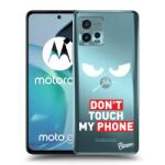 Picasee Husă transparentă din silicon pentru Motorola Moto G72 - Angry Eyes - Transparent