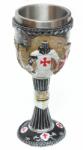 Tole 10 Imperial Pocal Medieval Knight Templar 18cm 200ml decorat 360grade Tole 10 Imperial 39150