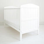 Woodies Safe Dreams Patut din lemn masiv, transformabil pentru bebe si junior, hampton + saltea cocos 140 x 70 cm