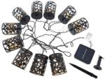 Baterie Centrum LED соларен гирлянд 10xE12/3, 65м IP44 топла бяла светлина (BC0407)