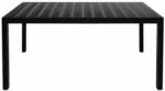 vidaXL Masă de grădină WPC aluminiu 150x90x74 cm, negru (42791)