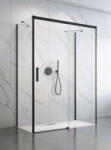 Radaway Idea Black KDJ+S szögletes fekete zuhanykabin 160x75 átlátszó jobbos (7529)