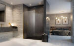 Radaway Modo New Gold II Walk-in arany zuhanyfal 80 átlátszó (2707)