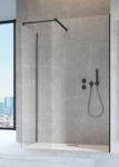 Radaway Modo New Black III Walk-in fekete zuhanyfal 90x140 átlátszó (6042)
