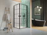 Radaway Nes Black KDD I Factory szögletes fekete zuhanykabin 100x90 átlátszó (2407)