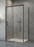 Radaway Idea Black KDS szögletes fekete zuhanykabin 120x75 átlátszó jobbos (6952)
