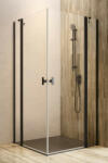 Radaway Nes Black KDD II szögletes fekete zuhanykabin 90x100 átlátszó (2432)