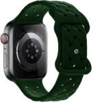 Hoco Curea silicon Hoco Flexible Bamboo compatibila cu Apple Watch 1/2/3/4/5/6/SE, 38/40/41mm, Verde