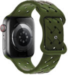 Hoco Curea silicon Hoco Flexible Bamboo compatibila cu Apple Watch 1/2/3/4/5/6/SE/7/8, 42/44/45/49mm, Oliv