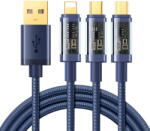 JOYROOM 3in1 USB cable - USB Type C / Lightning / micro USB 3.5 A 1.2m blue (S-1T3015A5) - pcone