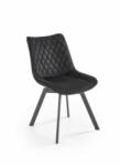  Scaun Bucatarie si Dining K520 Pivotant Catifea Neagra