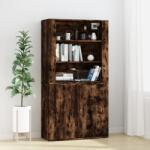 vidaXL Dulap înalt, stejar fumuriu, lemn compozit (3185364) Comoda