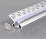 OPTONICA АЛУМИНИЕВ ПРОФИЛ ЗА LED ЛЕНТА СИВ L=2m 48x28mm (5166)