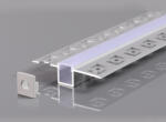 OPTONICA АЛУМИНИЕВ ПРОФИЛ ЗА LED ЛЕНТА СИВ L=2m 21.3x26x12.6mm (5162)