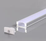 OPTONICA АЛУМИНИЕВ ПРОФИЛ ЗА LED ЛЕНТА БЯЛО ТЯЛО L=2m 17.4x7x12.4mm (5184)