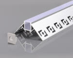 OPTONICA АЛУМИНИЕВ ПРОФИЛ ЗА LED ЛЕНТА СИВ L=2m 53x25mm (5165)