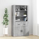 vidaXL Dulap înalt, gri beton, lemn compozit (3185379) Comoda