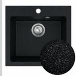 SINK Quality Mosogató Quality Ferrum 50, konyhai gránit mosogató 490x450x195 mm + szifon, brokát, SKQ-FER. B. 1K50. X (SKQ-FER.B.1K50.X)