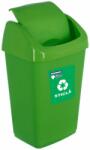 Vanora Recycle eco swing bin Vanora 35, yellow size: 35 x 29 x 57 cm material: plastic (HR-AL-35V) Cos de gunoi