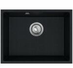 SINK Quality Mosogató Quality Crypton 60, konyhai gránit mosogató 535x400x205 mm + króm szifon, fekete foltos, SKQ-CRY. B. 1KBO. 60. X (SKQ-CRY.B.1KBO.60.X)