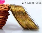  Díszítő csík / szál - laser gold (321023)