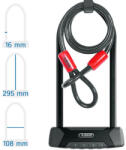 ABUS Granit X-Plus 540/160HB300 + USH540 kerékpár U lakat hurokkábellel (10011188-01, 10025719-01)