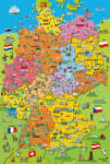 Schmidt Cartoon map of Germany 200 db (56312) Deutschlandkarte mit Bildern (CGC18689-182)