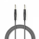 Nedis Mono audio kábel | 6.35 mm Dugasz | 6.35 mm Dugasz | Nikkelezett | 3.00 m | Kerek | PVC (COTH23000GY30)