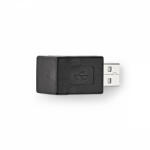 Nedis USB-A Adapter | USB 2.0 | USB-A Dugasz | USB-A Aljzat | 480 Mbps | Nikkelezett | PVC | Fekete | Boríték (CCGP60940BK)