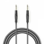 Nedis Mono audio kábel | 6.35 mm Dugasz | 6.35 mm Dugasz | Nikkelezett | 5.00 m | Kerek | PVC (COTH23050GY50)