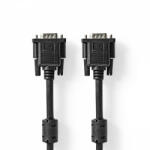 Nedis VGA kábel | VGA Dugasz | VGA Dugasz | Nikkelezett | Maximális felbontás: 1280x768 | 5.00 m | Kerek | ABS | Fekete | Boríték (CCGP59000BK50)