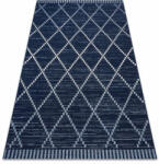 My carpet company kft Fonott sizal color szőnyeg 47268/309 Rombusz Négyzetek Kék 140x200 cm (B662)