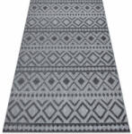 My carpet company kft Szőnyeg SOLE D3852 Boho gyémánt lapos szövött szürke 140x190 cm (BA048)