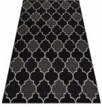 My carpet company kft Fonott sizal floorlux szőnyeg 20607 marokkói rácsos ezüst / feket (DEV1411)