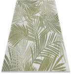 My carpet company kft Fonott sizal szőnyeg SION pálmalevelek, tropikus 2837 lapos szövött ecru / zöld 180x270 cm (D856)