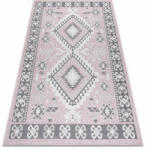 My carpet company kft Fonott sizal szőnyeg SION azték 3007 lapos szövött rózsaszín / ecru 180x270 cm (D788)