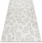 My carpet company kft Fonott sizal flat szőnyeg 48774/367 Levelek Madarak krém szürke 140x200 cm (B745)