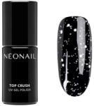 NeoNail Professional Top coat pentru gel-lac, cu picățele albe - NeoNail Professional Hybrid Top Crush White Gloss 7.2 ml