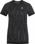 Odlo The Blackcomb Light Short Sleeve Base Layer Women's Black/Space Dye L Tricou cu mânecă scurtă pentru alergare