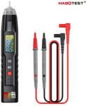 Habotest HT122 - digitális mini multiméter: AC-DC feszültség, fázisszekvencia, NCV, színes kijelző (122)